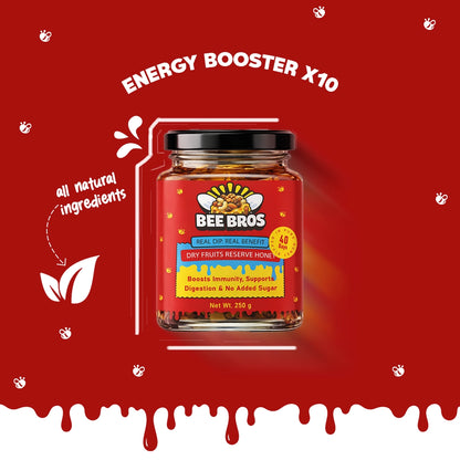 Dry fruits honey - 100% Pure - Sourced honey in the deep wild forest of Himachal