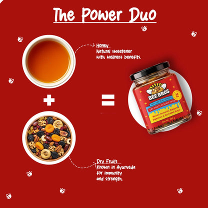 Dry fruits honey - 100% Pure - Sourced honey in the deep wild forest of Himachal