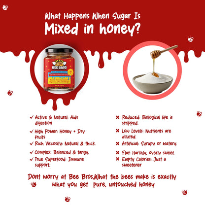 Dry fruits honey - 100% Pure - Sourced honey in the deep wild forest of Himachal